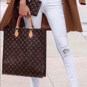 Louis Vuitton Sac Plat Bag Monogrammed